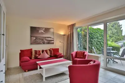 Ein Sitzbereich in der Unterkunft Gorch-Fock-Straße 16 Gorch-Fock-Str 16 Appartement 2