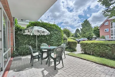 Ein Garten an der Unterkunft Gorch-Fock-Straße 16 Gorch-Fock-Str 16 Appartement 2