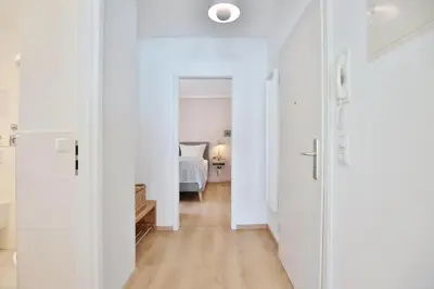 Ein Bett oder Betten in einem Zimmer der Unterkunft Gorch-Fock-Straße 16 Gorch-Fock-Str 16 Appartement 6