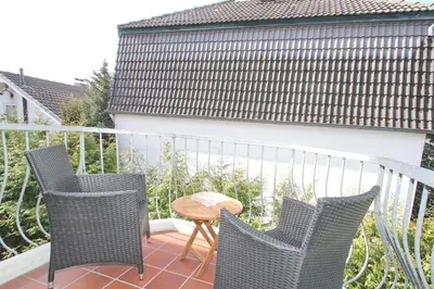 Ein Balkon oder eine Terrasse in der Unterkunft Gorch-Fock-Straße 16 Gorch-Fock-Str 16 Appartement 6