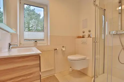 Ein Badezimmer in der Unterkunft Gorch-Fock-Straße 16 Gorch-Fock-Str 16 Appartement 6