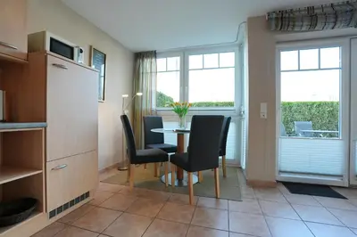 Küche/Küchenzeile in der Unterkunft Bädervilla am Höppnerweg Bädervilla am Höppnerweg Appartement 03