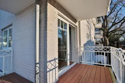Ein Balkon oder eine Terrasse in der Unterkunft Bädervilla am Höppnerweg Bädervilla am Höppnerweg Appartement 06