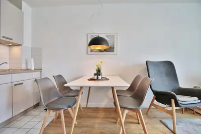Küche/Küchenzeile in der Unterkunft Maison Baltique Niendorf Maison Baltique Appartement 01