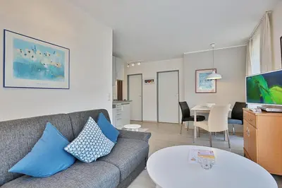 Ein Sitzbereich in der Unterkunft Am Rosenhain 6 Am Rosenhain 6 Appartement 3