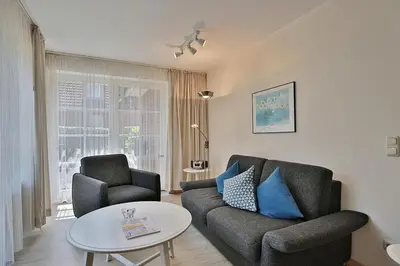 Ein Sitzbereich in der Unterkunft Am Rosenhain 6 Am Rosenhain 6 Appartement 3