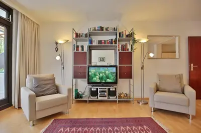 Ein Sitzbereich in der Unterkunft Haus Robinson Haus Robinson Appartement 2