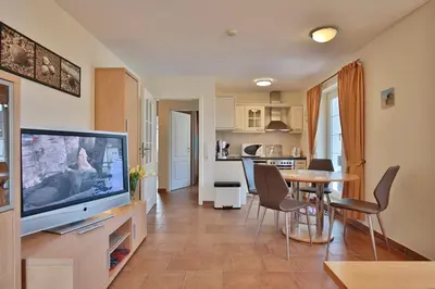 Küche/Küchenzeile in der Unterkunft Sunshine-Residenz Sunshine Residenz Appartement 5