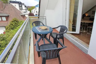 Ein Balkon oder eine Terrasse in der Unterkunft Sunshine-Residenz Sunshine Residenz Appartement 6