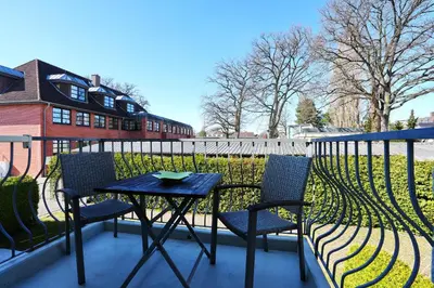 Ein Balkon oder eine Terrasse in der Unterkunft Domizil Strandburg Domizil Strandburg Appartement 08