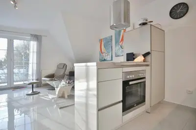 Küche/Küchenzeile in der Unterkunft Gorch-Fock-Park Haus 57 Gorch-Fock-Park 57 Appartement 26