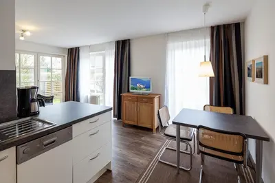 Küche/Küchenzeile in der Unterkunft Am Rosenhain 6 Am Rosenhain 6 Appartement 1