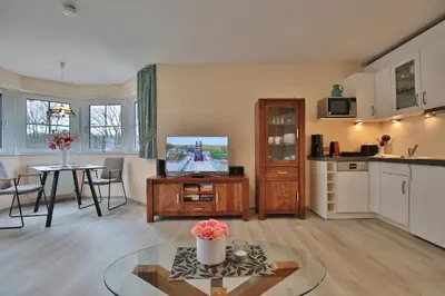 Küche/Küchenzeile in der Unterkunft Kurparkresidenz-Timmendorfer Strand Kurparkresidenz-Timmendorfer Strand Appartement 25