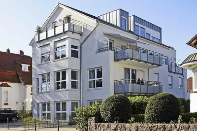 Das Gebäude in dem sich die Ferienwohnung befindet