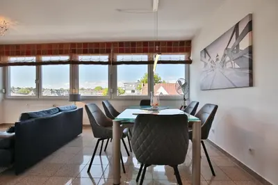 Ein Sitzbereich in der Unterkunft Villa Seestern Villa Seestern Appartement 8