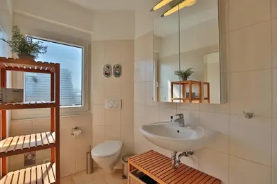 Ein Badezimmer in der Unterkunft Haus Sommerwind Sommerwind Appartement 6