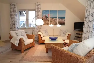 Ein Sitzbereich in der Unterkunft Am Elchgrund Am Elchgrund 7 Appartement 7