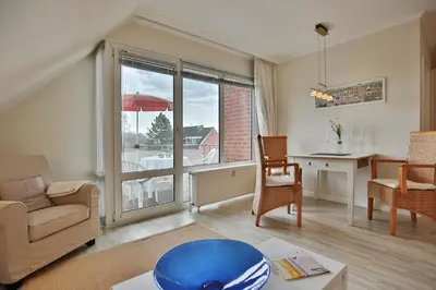 Ein Sitzbereich in der Unterkunft Wohnpark am Mühlenteich Wohnpark am Mühlenteich Appartement 17