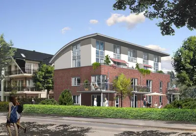 Das Gebäude in dem sich die Ferienwohnung befindet