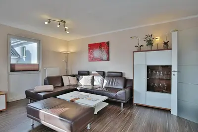 Ein Sitzbereich in der Unterkunft Residenz Herrenbruchstr Residenz Herrenbruchstraße 5 Appartement 4