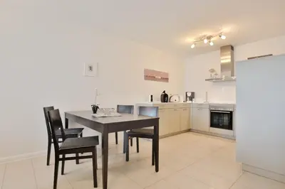 Küche/Küchenzeile in der Unterkunft Villa Mér Baltique Villa Mér Baltique Appartement 13