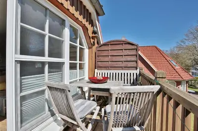 Ein Balkon oder eine Terrasse in der Unterkunft Am Rosenhain 6 Am Rosenhain 6 Appartement 5