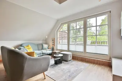 Ein Sitzbereich in der Unterkunft Am Rosenhain 6 Am Rosenhain 6 Appartement 5