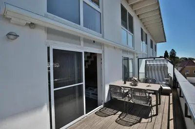 Ein Balkon oder eine Terrasse in der Unterkunft Residenz Herrenbruchstr Residenz Herrenbruchstraße 5 Appartement 8
