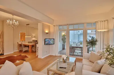 TV/Unterhaltungsangebot in der Unterkunft Villa Strandallee 164 Villa Strandallee 164 Appartement 3