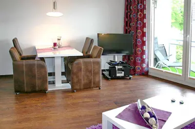 TV/Unterhaltungsangebot in der Unterkunft Domizil am Meer Domizil am Meer Appartement 18