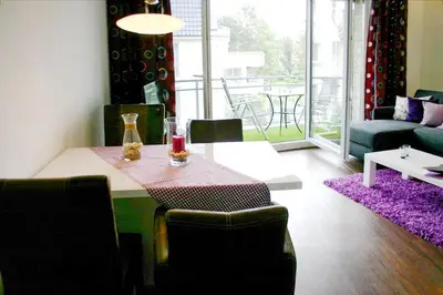 Ein Sitzbereich in der Unterkunft Domizil am Meer Domizil am Meer Appartement 18