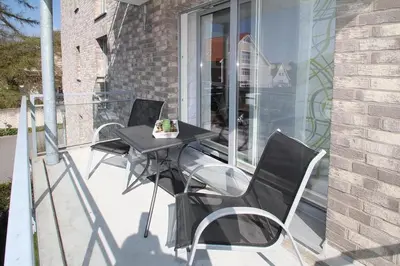 Ein Sitzbereich in der Unterkunft Domizil am Meer Domizil am Meer Appartement 14