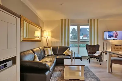 Ein Sitzbereich in der Unterkunft Domizil am Meer Domizil am Meer Appartement 14