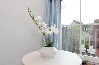 Ein Balkon oder eine Terrasse in der Unterkunft Gorch-Fock-Park Haus 06 Gorch-Fock-Park 6 Appartement 7