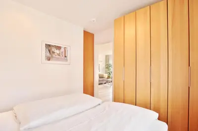 Ein Bett oder Betten in einem Zimmer der Unterkunft Feriendomizil Birkenallee Feriendomizil Birkenallee Appartement 05