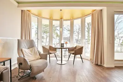 Ein Sitzbereich in der Unterkunft Domizil am Meer Domizil am Meer Appartement 16
