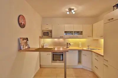 Küche/Küchenzeile in der Unterkunft Villa Mér Baltique Villa Mér Baltique Appartement 20