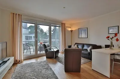 Ein Sitzbereich in der Unterkunft Domizil am Meer Domizil am Meer Appartement 12