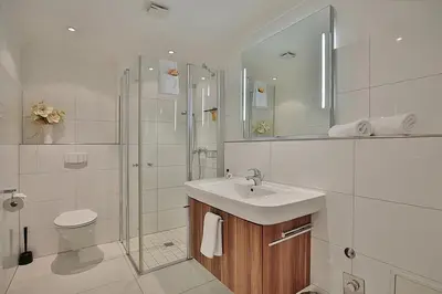 Ein Badezimmer in der Unterkunft Domizil am Meer Domizil am Meer Appartement 12