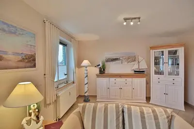 Ein Bett oder Betten in einem Zimmer der Unterkunft Domizil Strandburg Domizil Strandburg Appartement 26 Sonneneck