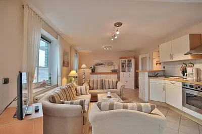 Küche/Küchenzeile in der Unterkunft Domizil Strandburg Domizil Strandburg Appartement 26 Sonneneck