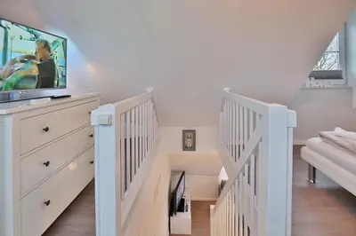 Ein Bett oder Betten in einem Zimmer der Unterkunft Bädervilla Bergstraße 30 Bädervilla Bergstraße Appartement 9