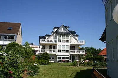 Das Gebäude in dem sich die Ferienwohnung befindet