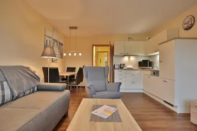 Küche/Küchenzeile in der Unterkunft Am Elchgrund, im Brook 9 Am Elchgrund Im Brook 9 Appartement 07