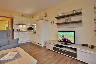 TV/Unterhaltungsangebot in der Unterkunft Am Elchgrund, im Brook 9 Am Elchgrund Im Brook 9 Appartement 07