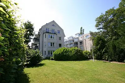 Ein Garten an der Unterkunft Haus Meeresrauschen Haus Meeresrauschen Appartement 8