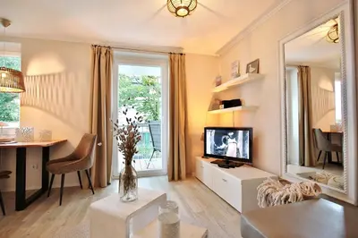 TV/Unterhaltungsangebot in der Unterkunft Haus Meeresrauschen Haus Meeresrauschen Appartement 8