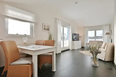 TV/Unterhaltungsangebot in der Unterkunft Penthouse am Platz Penthouse am Platz Appartement 10