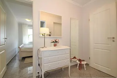 Ein Bett oder Betten in einem Zimmer der Unterkunft Domizil Gartenstraße Domizil Gartenstraße 4 Appartement 2