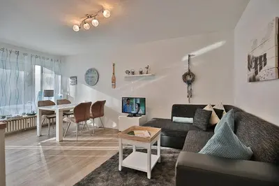 TV/Unterhaltungsangebot in der Unterkunft Domizil Strandallee 30 Domizil Strandallee 30 Appartement 01
